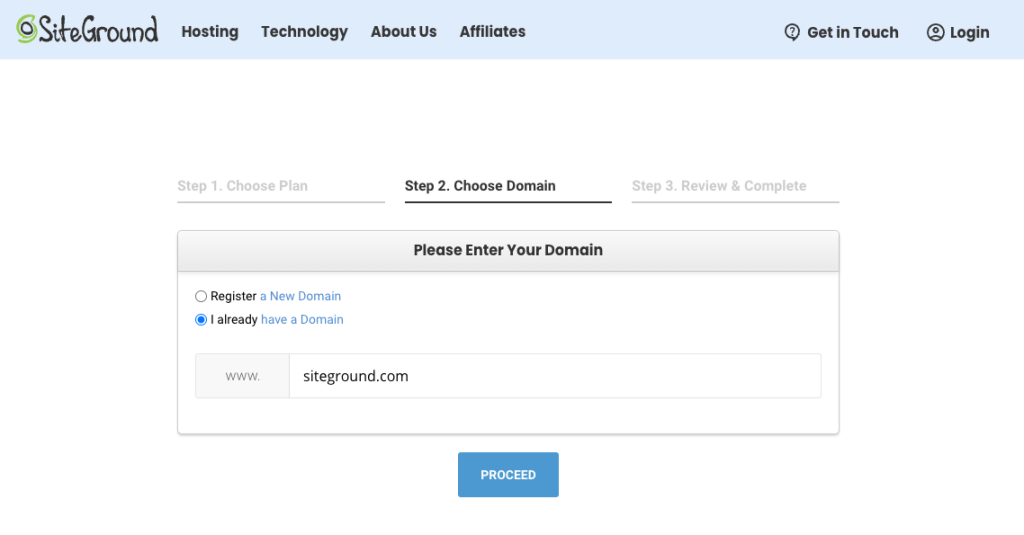 Domain Setup on Siteground Hosting